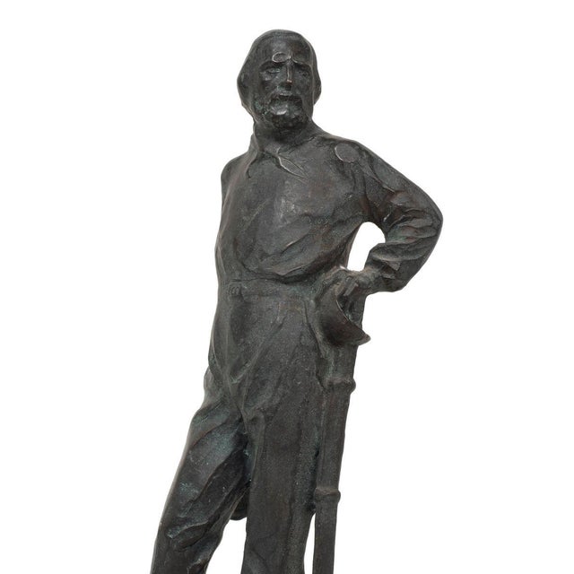 19th Century Bronze Sculpture of Giuseppe Garibaldi For Sale - Image 3 of 5