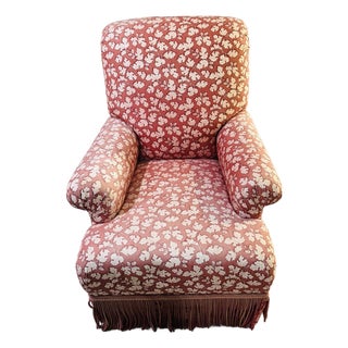 Late 20th Century Kisabeth Custom-Upholstered Club Armchair For Sale