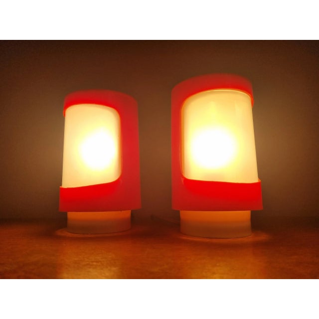 Mid-Century Space Age Table Lamps, 1970s, Set of 2 For Sale - Image 6 of 13