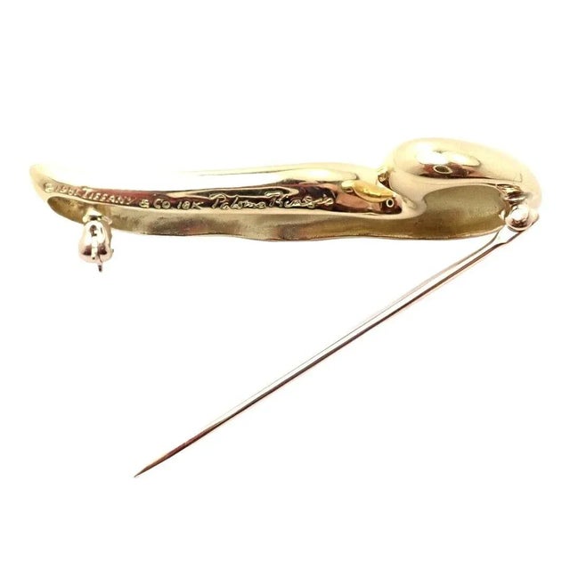 Tiffany & Co.. 18k Yellow Gold Paloma Picasso Dove Bird Pin Brooch 1981 For Sale In Philadelphia - Image 6 of 7