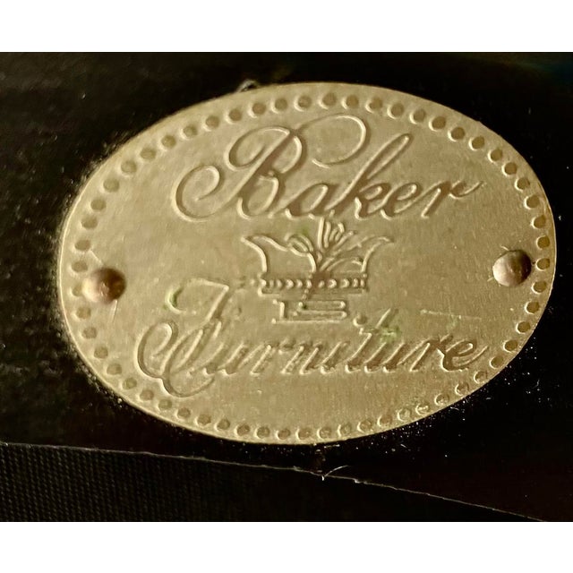 Vintage Baker Ebony Charleston Side Chair For Sale - Image 12 of 12