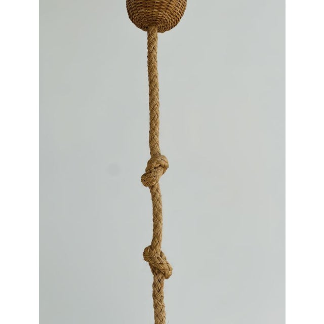 Large Rope and Jute Pendant Light, 1970s For Sale - Image 5 of 11