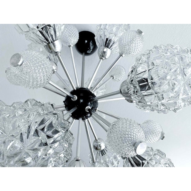 1970s Large Sputnik Glass Pendant Lamp, 1970s For Sale - Image 5 of 18