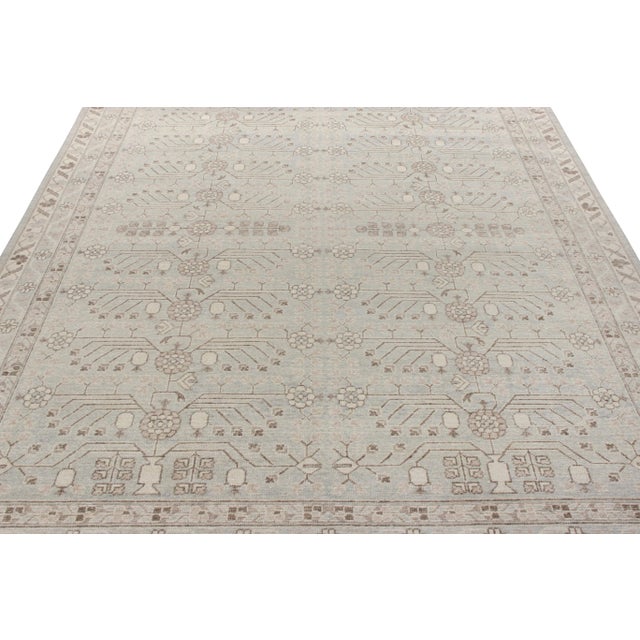 Tribal Rug & Kilim’s Atlas Rug in Pale Blue, 8x10 For Sale - Image 3 of 6