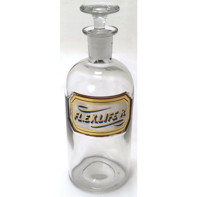 Late 19th Century Exceptionally Nice Matching Set of 3 Late 19th Century Antique Drug Store Apothecary Bottles For Sale - Image 5 of 13