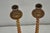 Metal Vintage English Regency Small Patinated Bronze Barley Twist Candlesticks- a Pair For Sale - Image 7 of 10