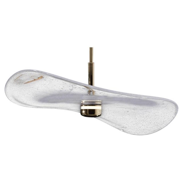 Gold Curve Astrale Pendant Lamp by Jennifer Midoz For Sale - Image 8 of 8