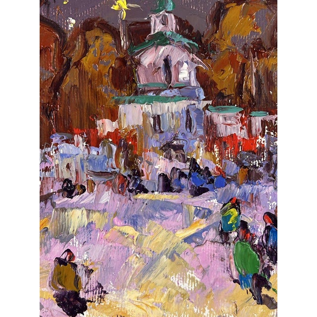 2020s Oil Painting Evening Arrival at Church Oleksiy Ivanyuk For Sale - Image 5 of 11