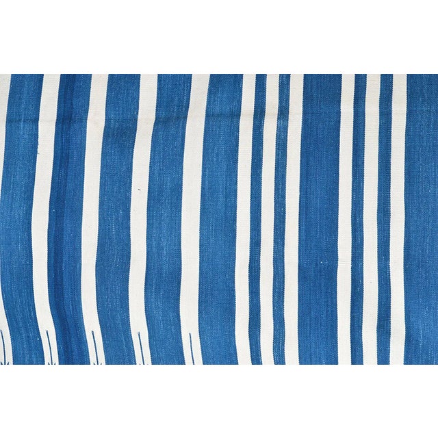 Casa Cosima Snowdrop Rug, 8x10, Blue & White For Sale - Image 4 of 5