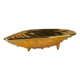 Large Sculptural Shell Centerpiece in Glazed Ceramic, 1970s For Sale