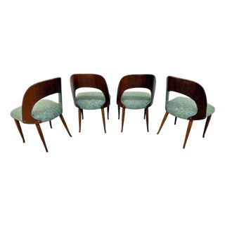 Mid-Century Danish Modern Open Back Dining Chairs - Set of 4 For Sale