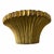 French Vintage Fluted Column Decorative Gilded Wall Display Brackets For Sale - Image 3 of 6