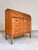 Teak Semi-Circular Secretary Desk with Lock, Denmark, 1950s For Sale - Image 3 of 11