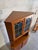 Vintage Danish Modern Teak Corner Cabinet Display Hutch Mid Century Stained Glass Denmark For Sale In Los Angeles - Image 6 of 9