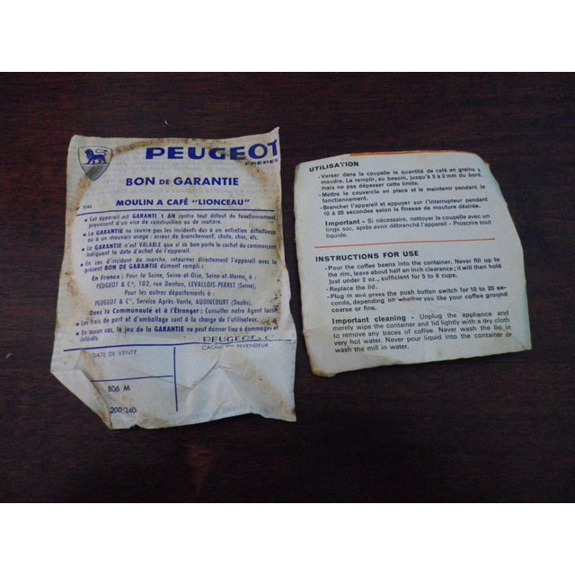 Electric Coffee Grinders from Peugeot and Moulinex, 1970s, Set of 2 For Sale - Image 16 of 18