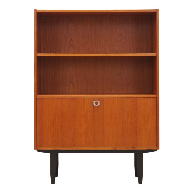 Vintage Danish Teak Bookcase, 1960s For Sale