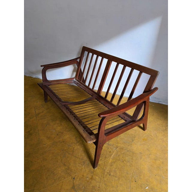 Mid-Century Modern Swedish 2-Seater Sofa attributed to Bertil Fridhagen, 1960s For Sale - Image 3 of 9