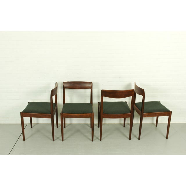 Wool and Teak Dining Chairs from Lübke, 1960s, Set of 4 For Sale - Image 9 of 17