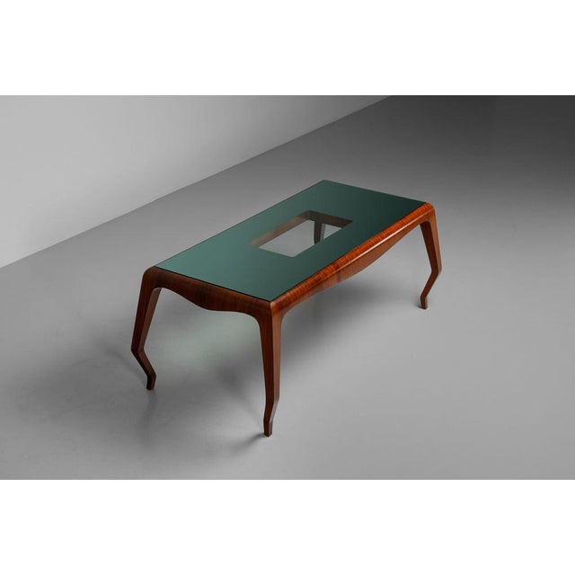 Brown Dining Table by Melchiore Bega, Bologna, Italy, 1950 For Sale - Image 8 of 17