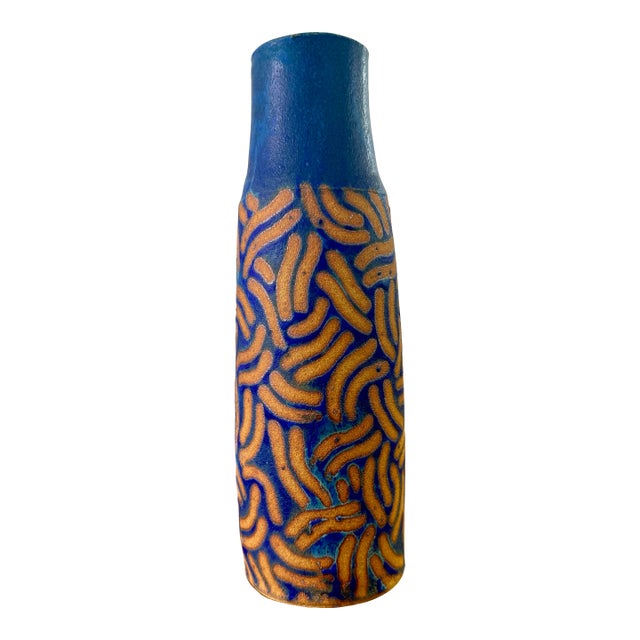 1970's Polly Whitcomb Stoneware Vase For Sale