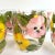 Glass Hand Painted Stemless Wine Glasses / Tumblers With Mauve & Mustard Pansies - Set of 5 For Sale - Image 7 of 10
