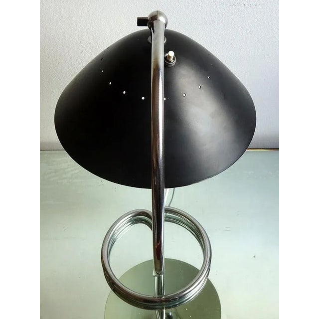 Black Vintage Table Lamp, 1920s For Sale - Image 8 of 12