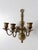Vintage Brass Three Arm Wall Candle Sconce For Sale - Image 6 of 14