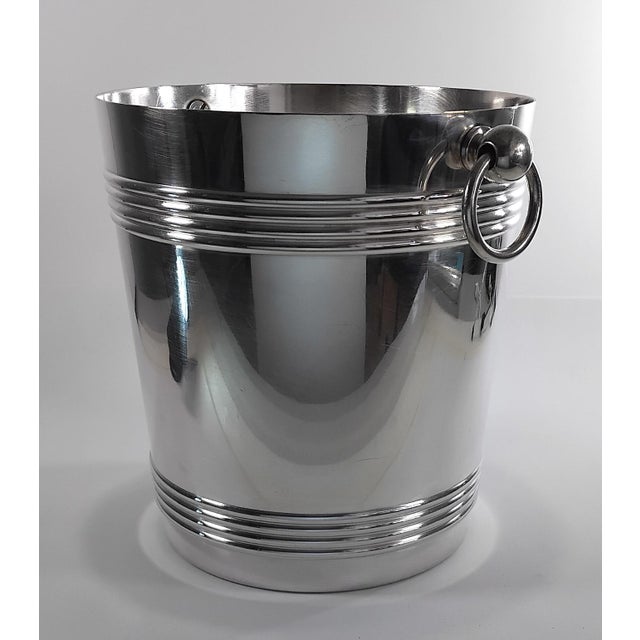 Three Christofle-Gallia Biarritz champagne coolers. The Biarritz model was part of Christofle's Gallia collection in the...
