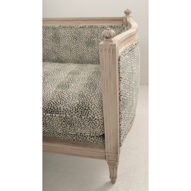 Petite Louis XVI Style Loveseat, France C 1920s For Sale - Image 9 of 10