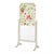 Wood French Louis XVI Style White & Gilt Fire Screen With Floral Fabric, 20th C For Sale - Image 7 of 16