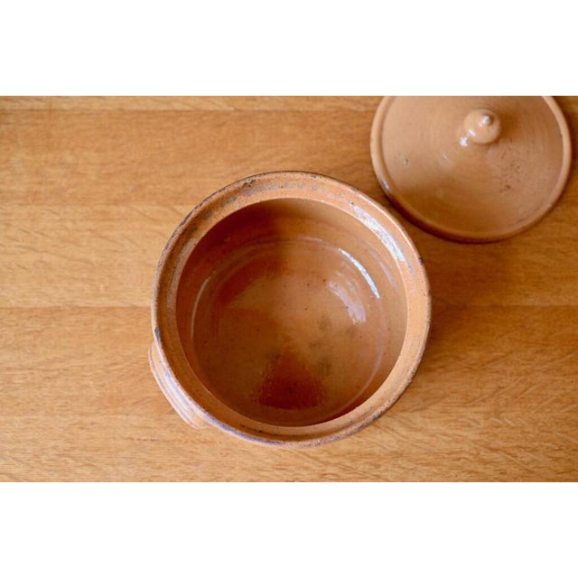 Beige Round Covered Tureen in Glazed Earthenware, 1930s For Sale - Image 8 of 11