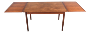 Danish Modern Draw Leaf Teak Dining Table