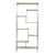 Modern White Marble & Nickel Finish Shelf For Sale