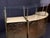Gold Curved Cocktail Bar in Cream Murano Glass and Brass from Justfurnituress For Sale - Image 8 of 10