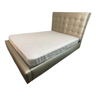Mitchell Gold + Bob Williams Queen Upholstered Platform Bed For Sale
