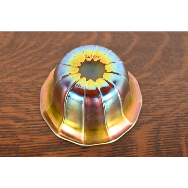 Steuben Aurene Iridescent Art Glass Finger Bowl For Sale In South Bend - Image 6 of 9