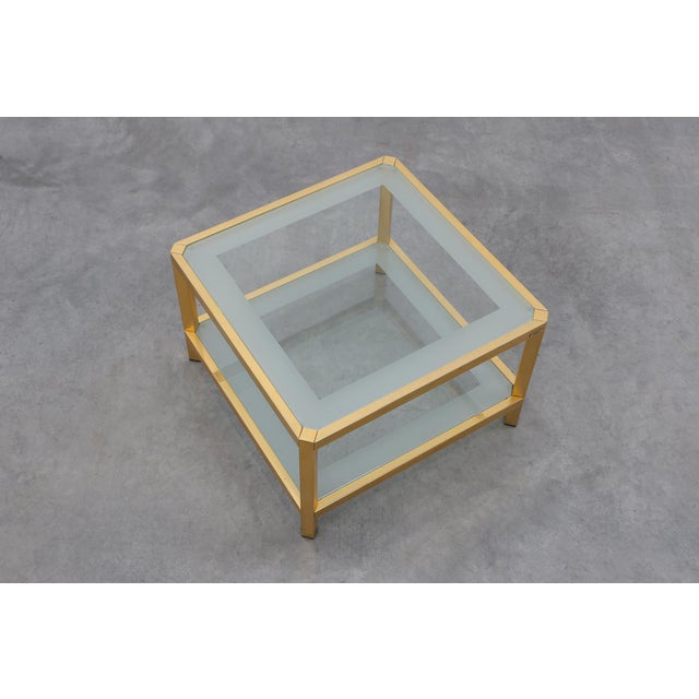 Mid‑Century Square Coffee Table from Fedam, Belgium, 1980s For Sale - Image 9 of 11