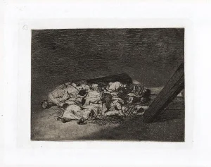Muertos Recogidos - Original Etching by Francisco Goya - 1863 1863
