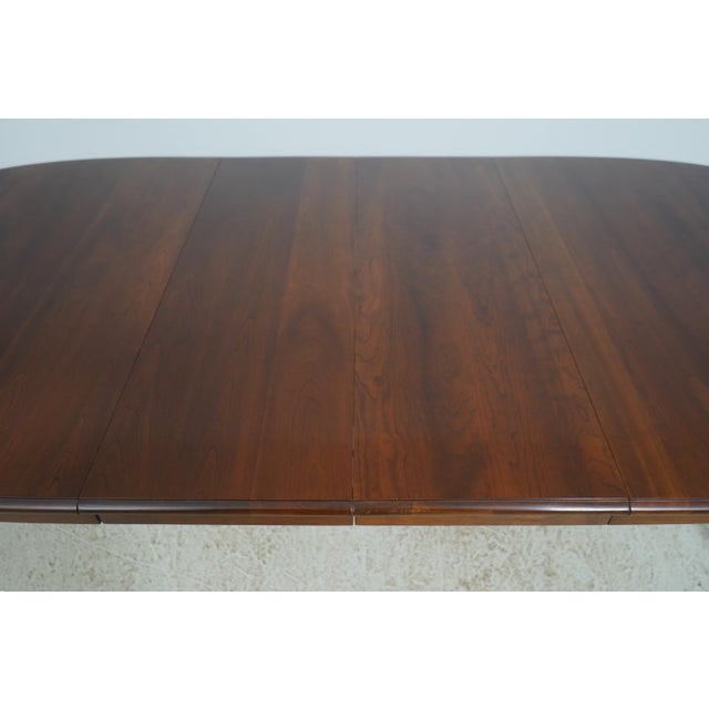 Stickley Queen Anne Cherry Dining Room Table W. 2 Leaves For Sale - Image 15 of 18
