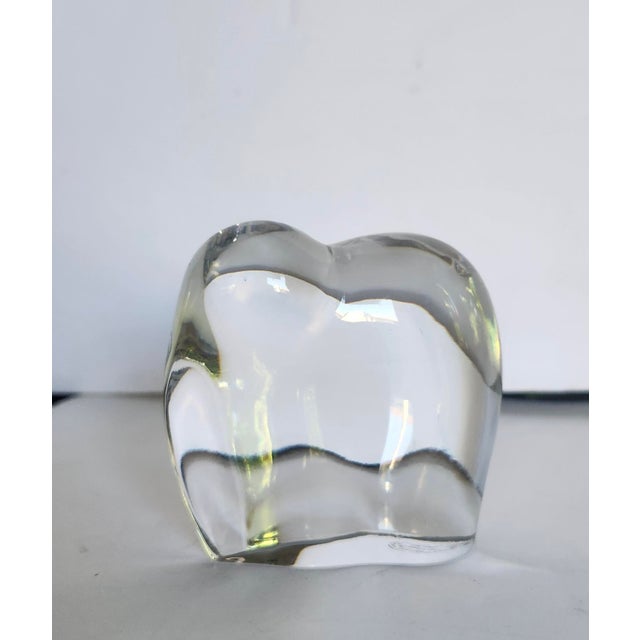 2010s Early 21st Century Baccarat Abstract Elephant Chrystal Sculpture Paper Weight For Sale - Image 5 of 7