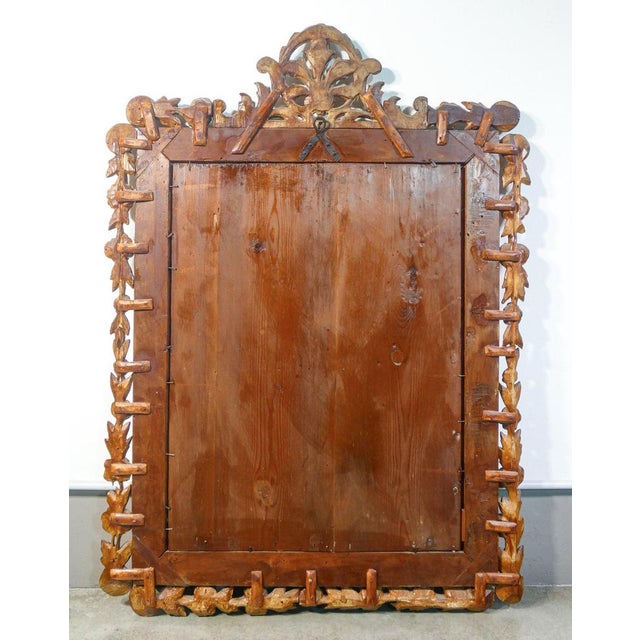 Louis XV Mirror in Gilded Wood, 18th Century For Sale - Image 11 of 12