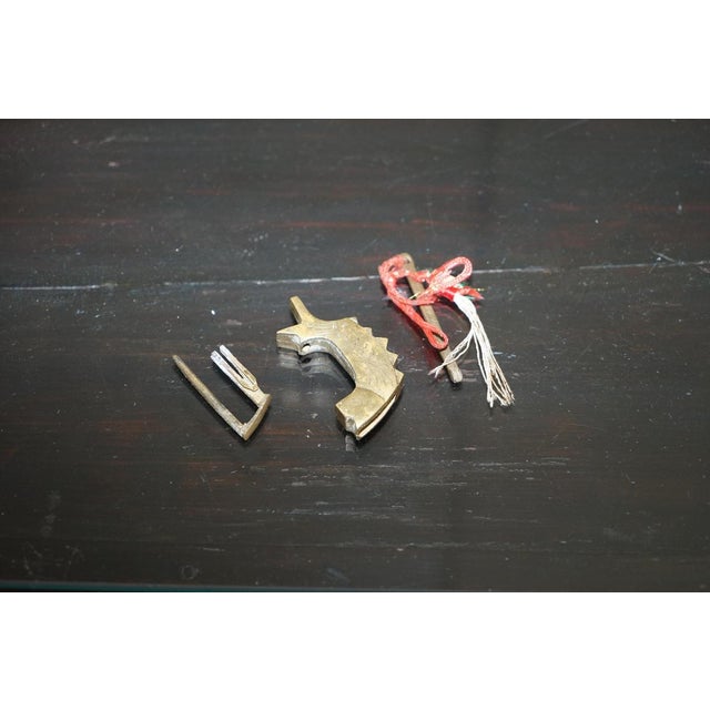 Antique Chinese Burr Elm & Brass Engraved Sideboard For Sale - Image 17 of 18