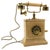Metal Vintage Brass and Wood Telephone, Italy, 1930s For Sale - Image 7 of 7