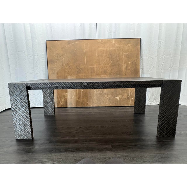 Rh Kendari Rectangular Dining Table – 84" Timothy Oulton | Solid Hand-Carved Suar Wood | Discontinued Rh Collection For Sale - Image 11 of 18
