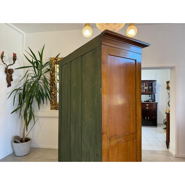 Antique Art Nouveau Mirrored Wardrobe, 1890s For Sale - Image 14 of 16