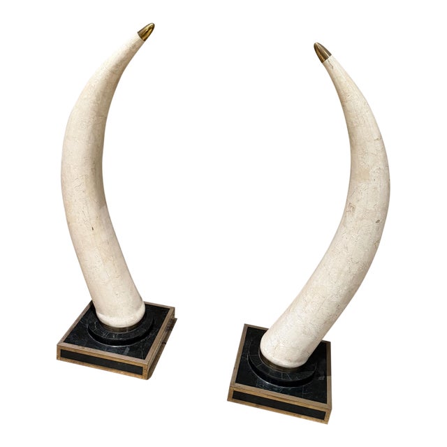 Hollywood Regency Faux Tusk Sculpture Marquis Collection of Beverly Hills For Sale