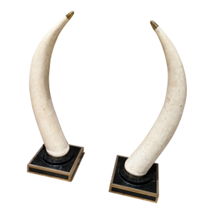 Hollywood Regency Faux Tusk Sculpture Marquis Collection of Beverly Hills