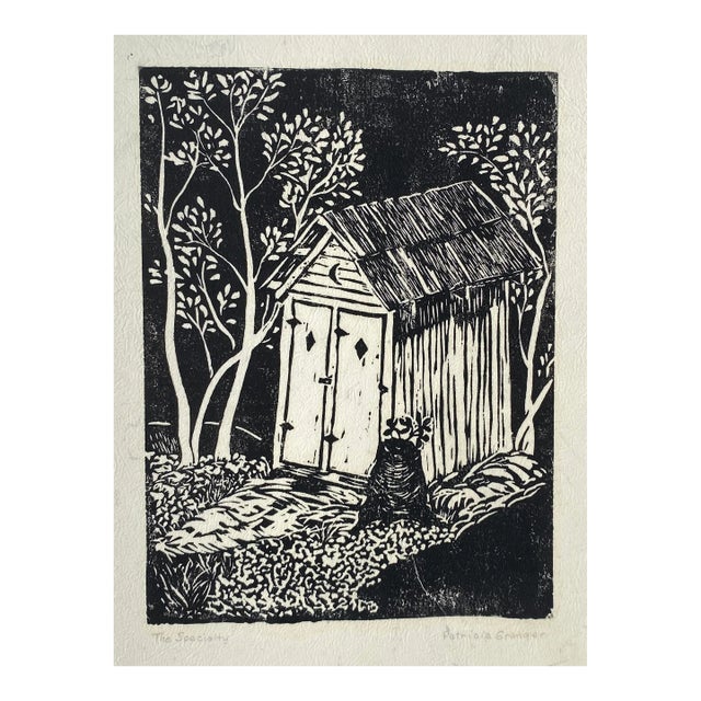 1970s Patricia Grainger Specialty Linocut For Sale