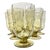 Golden Crinkle Goblets- Set of Six For Sale
