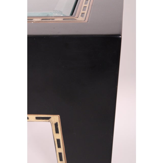 Contemporary Style Black Lacquer Console Table For Sale - Image 10 of 11